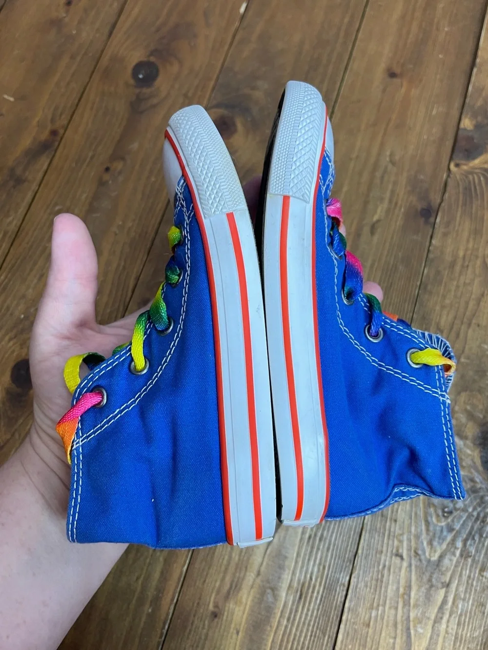 Converse blue high top sneakers toddler size 10